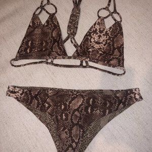 ACACIA Snakeprint Bikini